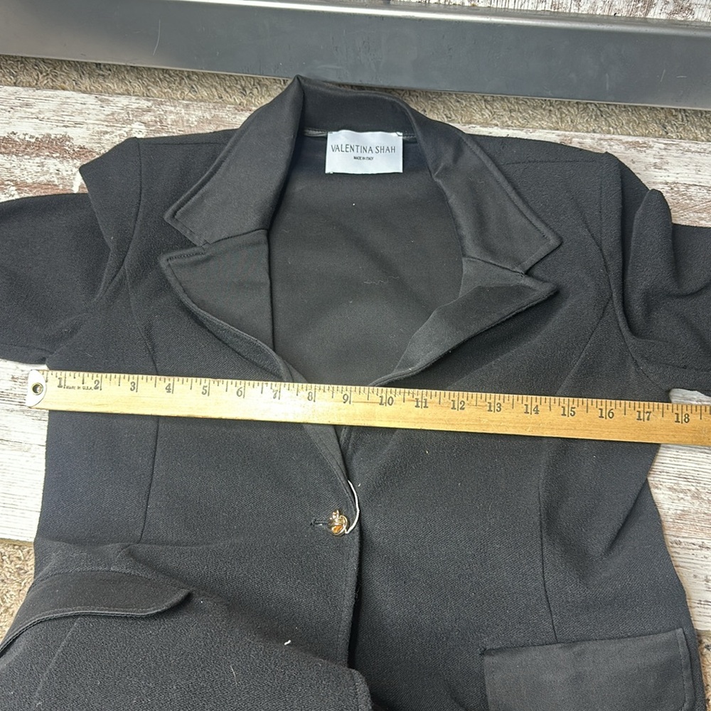 Valentina Shah Janet Blazer in black size 8 NWT - Picture 6 of 9